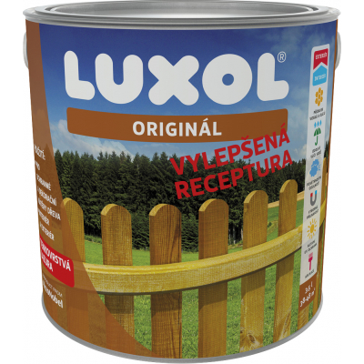 Luxol Originál tenkovrstvá lazura na dřevo, 0021 ořech, 3,5 l