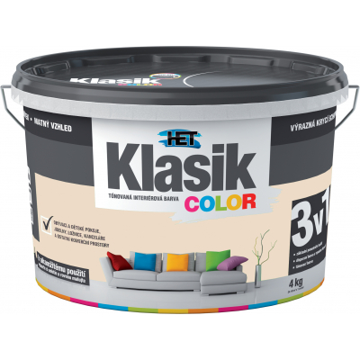 Het Klasic Color malířská barva, 0217 béžová, 4 kg