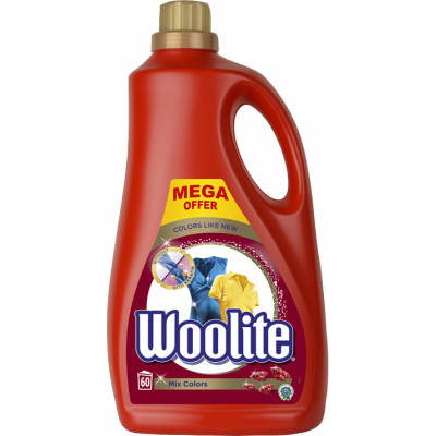 Woolite Mix Colors prací gel, 3,6 l 60 praní