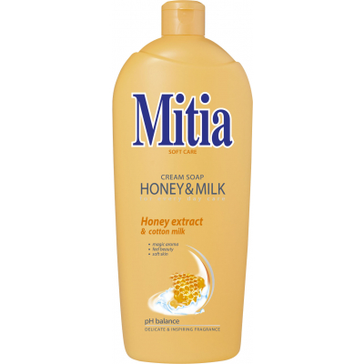 Mitia Honey & Milk tekuté mýdlo, 1 l