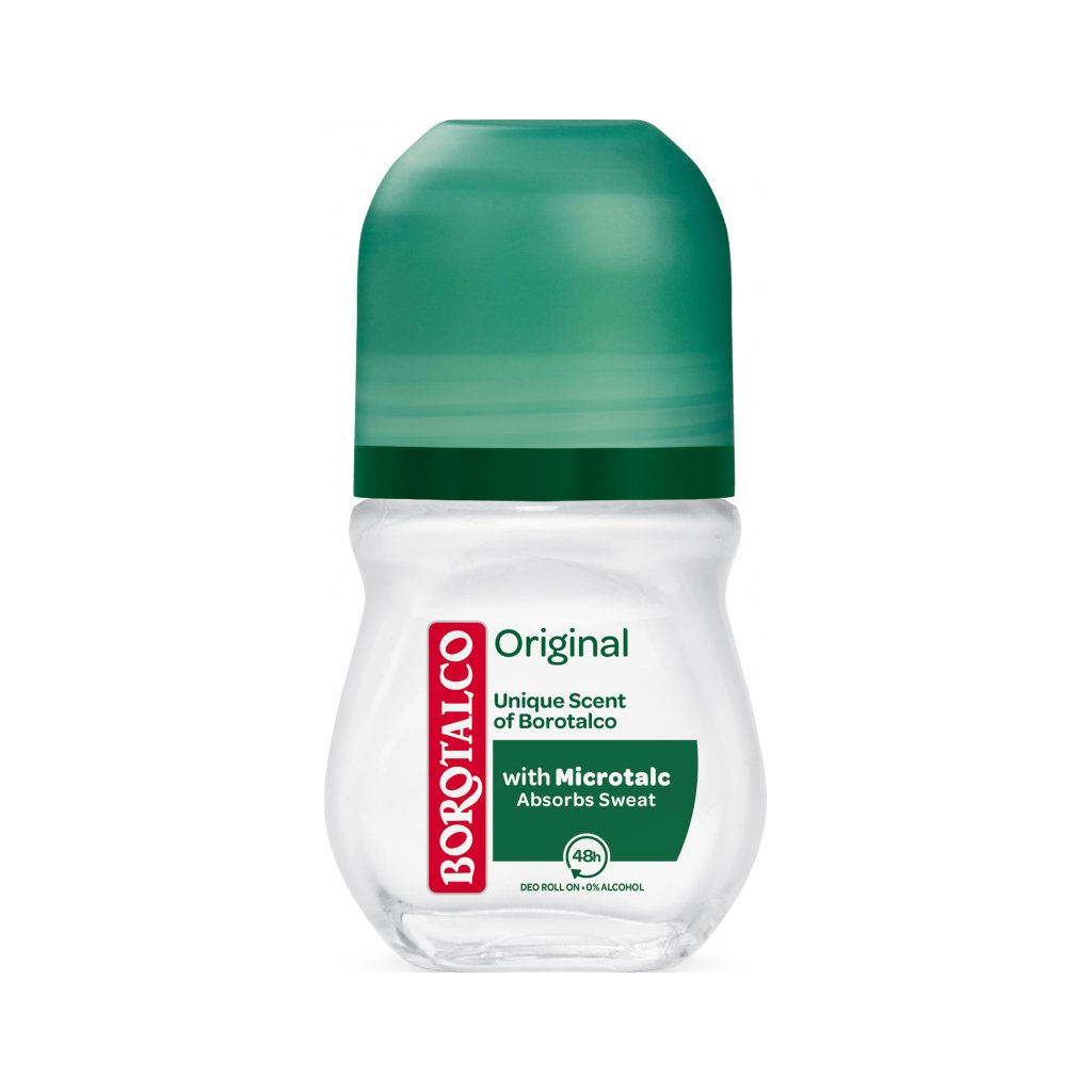 Borotalco Original kuličkový deodorant bez alkoholu, 50 ml
