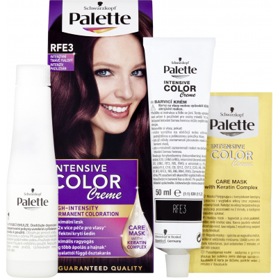 Schwarzkopf Palette Intensive Color Creme, barva na vlasy, RFE3 intenzivně tmavě fialová, 50 ml