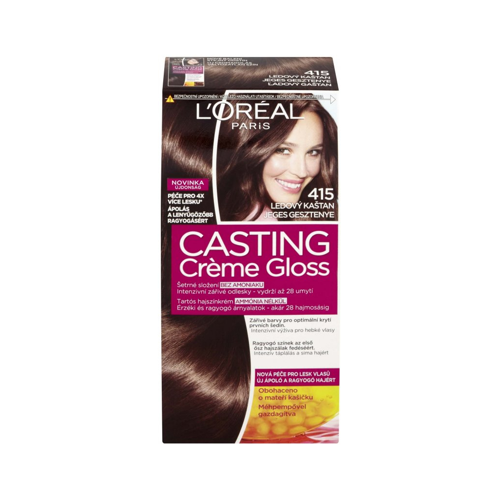 L´´Oréal Casting Crème Gloss barva na vlasy ledový kaštan 415