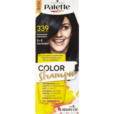 Schwarzkopf Palette Color Shampoo barva na vlasy 339 modročerná, 50 ml