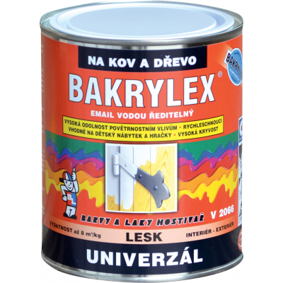Bakrylex Univerzál lesk V2066 barva na dřevo a kov, 0820 červená, 700 g