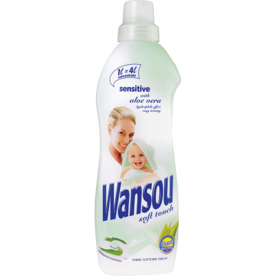 Wansou Sensitive, aviváž koncentrovaná, 40 dávek praní, 1 l