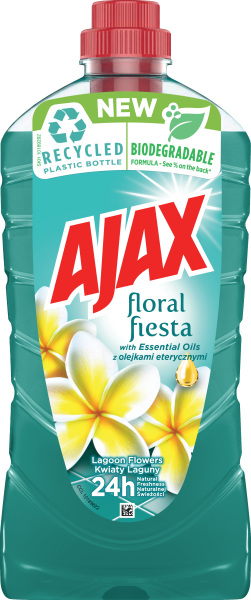 Ajax na podlahy a povrchy Floral Fiesta Lagoon Flowers univerzální čistící prostředek, květiny, 1 l