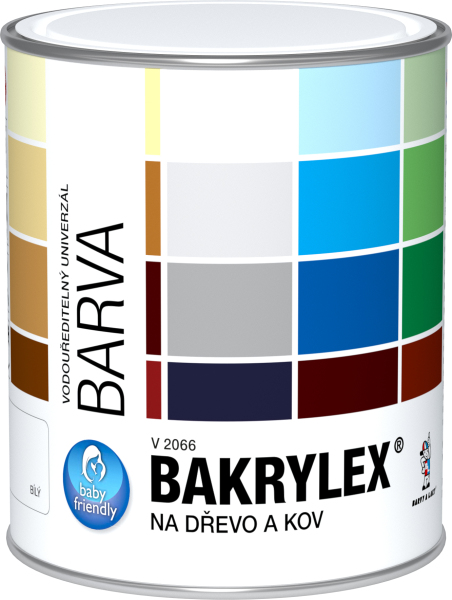 Bakrylex Univerzál mat V2066 barva na dřevo a kov 0100 bílá 700 g