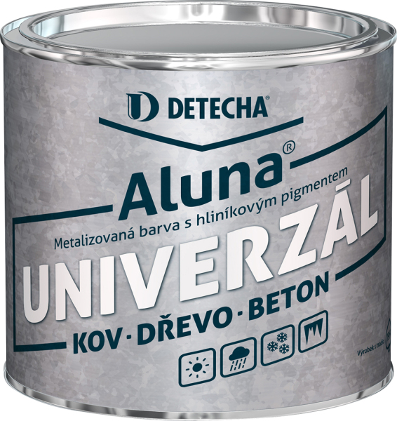 Detecha Aluna barva na kov beton dřevo s obsahem hliníku, stříbřitá, 2 kg