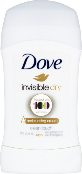 Dove Invisible Dry, tuhý antiperspirant deodorant 40 ml