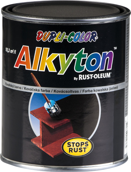 Dupli-Color Alkyton Kovářská barva na kov, černá, 750 ml