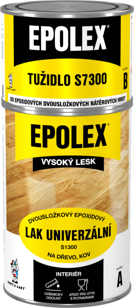 Epolex s1300 lesk dvousložkový lak na dřevo + tužidlo, 840 g