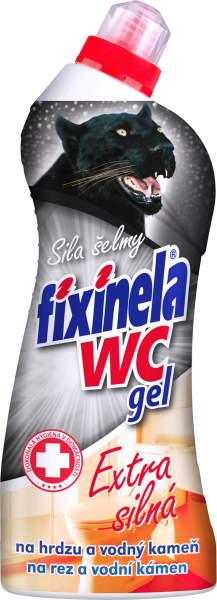 Fixinela Extra Wc gel síla šelmy, WC čistič, 750 ml