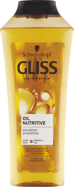 Gliss Oil Nutritive vyživující šampon pro roztřepené vlasy, 400 ml