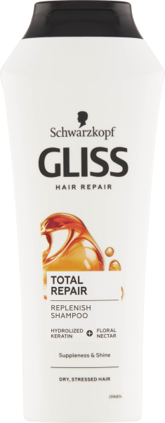 Gliss Total Repair šampon poškozené vlasy, 250 ml