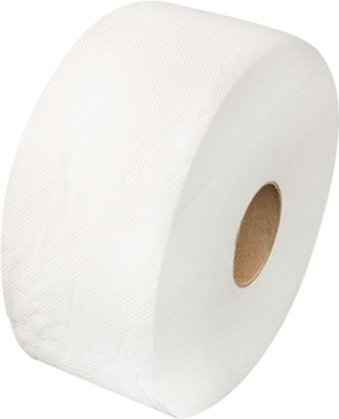 Jumbo 2vrstvý toaletní papír extra bílý, šířka role 190 mm, návin role 120 m