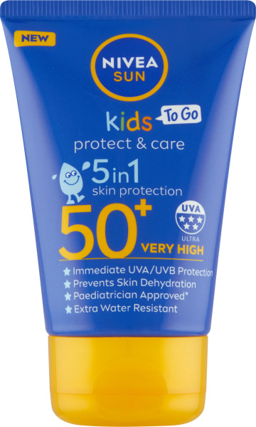 Nivea Sun Protect & Care OF 50+ dětské kapesní mléko na opalování, 50 ml