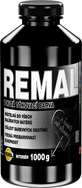 REMAL tónovací barva, 0190 černá, 1 kg