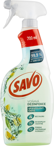 SAVO dezinfekce Bez chloru univerzální bezoplachová, 700 ml