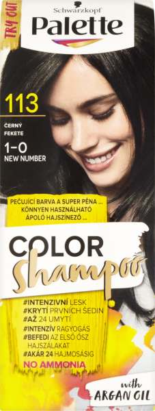 Schwarzkopf Palette Color Shampoo barva na vlasy 113 černá, 50 ml