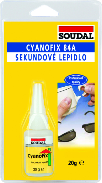 Soudal Cyanofix 84A vteřinové lepidlo, 20 g