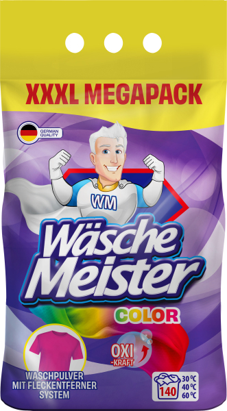 Wäsche Meister Color prací prášek, 140 praní, 10,5 kg