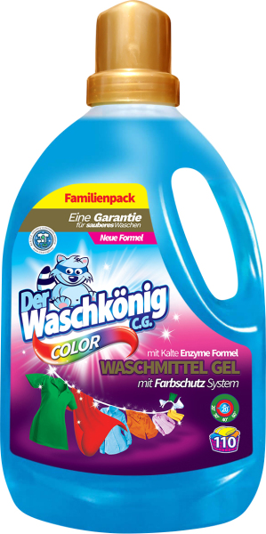 Waschkönig prací gel Color 110 dávek, 3,305 l