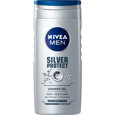 Nivea Men Silver Protect sprchový gel, 250 ml
