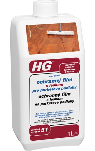 HG ochranný film s leskem pro parketové podlahy 1000 ml