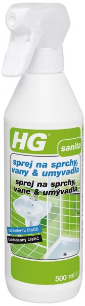 HG sprej na sprchy, vany & umyvadla 500 ml