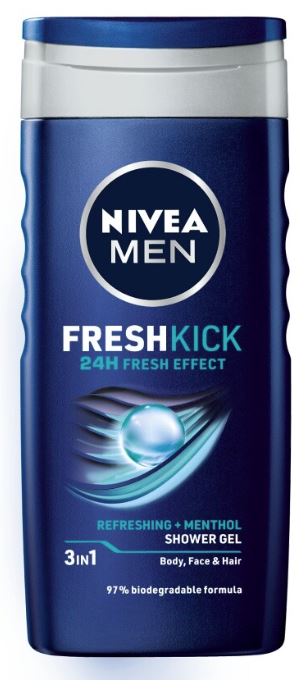 Nivea sprchový gel pro muže s mentolem 250ml Cool Kick
