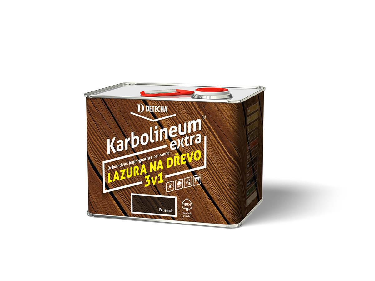 Detecha Karbolineum Extra 3v1 barva na dřevo, kaštan, 3,5 kg