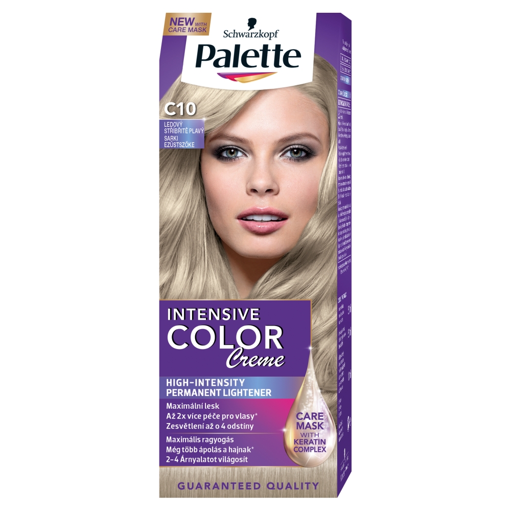 Palette Intensive Color Creme barva na vlasy Ledový Stříbřitě Plavý C10
