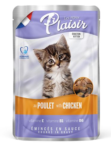 Plaisir Cat kapsička Kitten kuřecí 100g