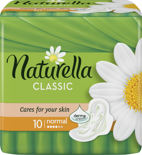 Naturella Camomile Classic Normal hygienické vložky s jemnou vůní, 10 ks