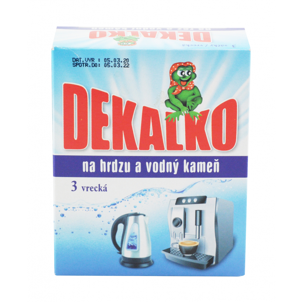 Důbrava Dekalko práškový přípravek na rez a vodní kámen, 5 sáčků, 150 g