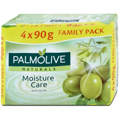 Palmolive Naturals Moisture Care tuhé mýdlo 4 x 90g
