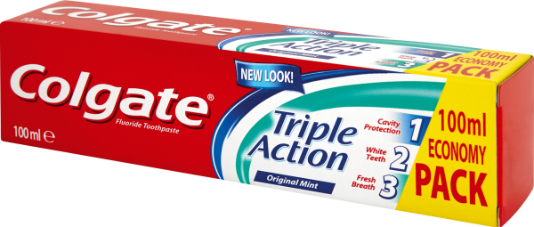 Colgate Triple Action, zubní pasta, 100 ml 