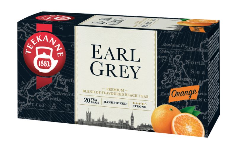 Teekanne černý čaj  Earl Grey Pomeranč 20x1,65g