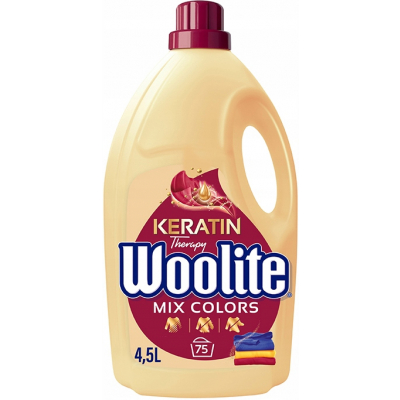 Woolite Color Keratin Therapy tekutý prací přípravek s keratinem 75 praní 4,5l