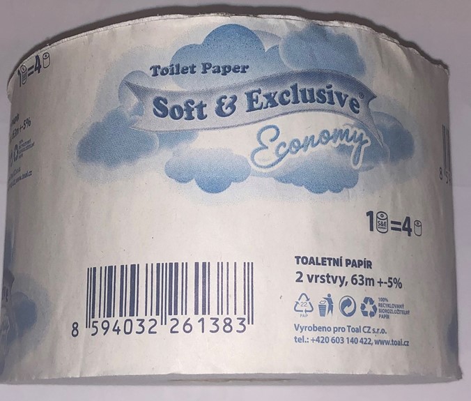 Toaletní Papír Soft exclusive economy  2vrstvy 1ks