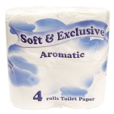 Toaletní papír Soft exclusive bílý 4ks 2vrstvý