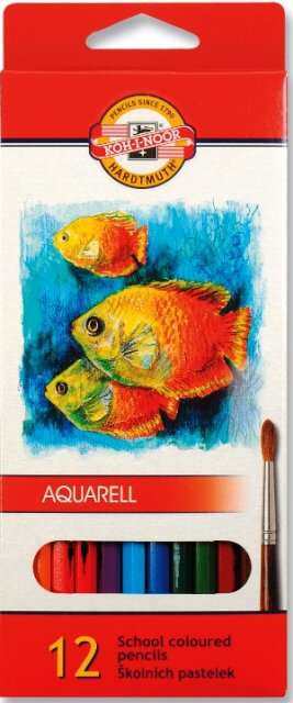 Pastelky Aquarell 3716/12 ryby